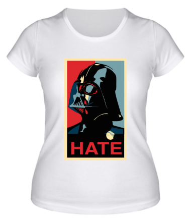 Женская футболка Darth Vader hate