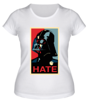 Женская футболка Darth Vader hate