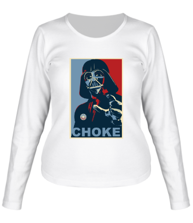 Женская футболка длинный рукав Darth Vader Сhoke