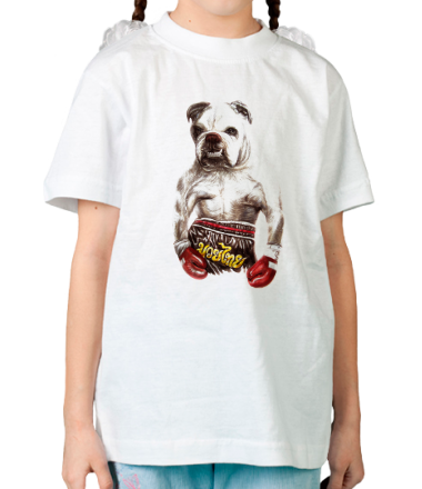 Детская футболка Пёс-боксёр