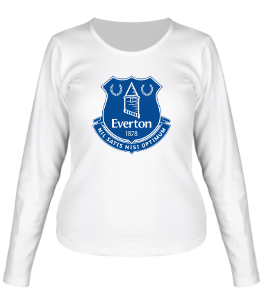 Женская футболка длинный рукав Everton big logo