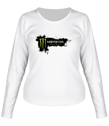 Женская футболка длинный рукав Monster Energy Grunge
