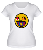Женская футболка Барселона смайл