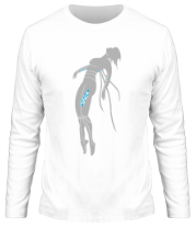 Мужская футболка длинный рукав Девушка призрак фото