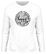 Мужская футболка длинный рукав Счастье фото