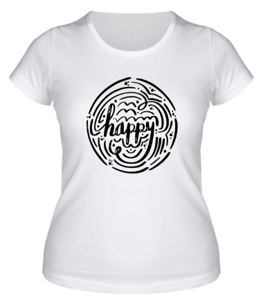 Женская футболка Счастье