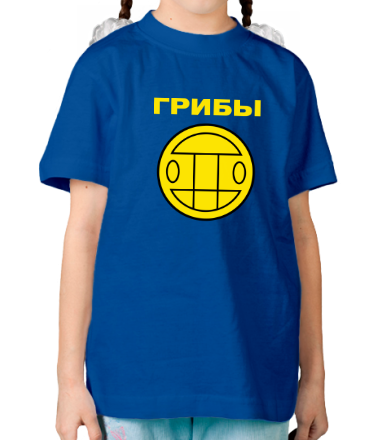 Детская футболка Грибы (жёлтый)