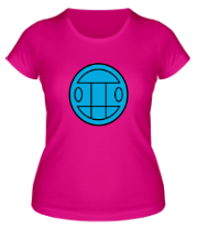 Женская футболка Грибы (logo blue) фото