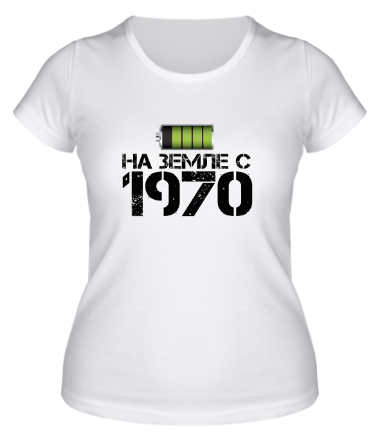 Женская футболка На земле с 1970