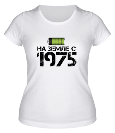 Женская футболка На земле с 1975