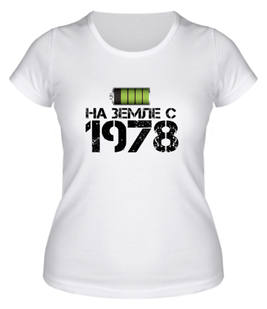 Женская футболка На земле с 1978