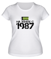 Женская футболка На земле с 1987 фото
