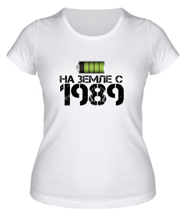 Женская футболка На земле с 1989
