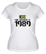 Женская футболка На земле с 1989