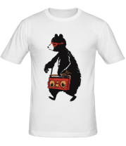 Мужская футболка Медведь с музыкой фото