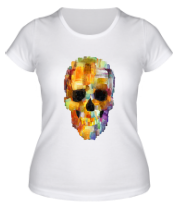 Женская футболка Skull grunge 