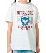 Детская футболка Звёздный лорд фото