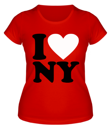 Женская футболка I love NY 