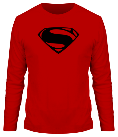 Мужская футболка длинный рукав Superman logo from Batman v Superman Dawn of Justice