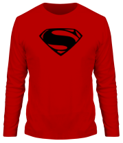 Мужская футболка длинный рукав Superman logo from Batman v Superman Dawn of Justice фото