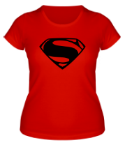 Женская футболка Superman logo from Batman v Superman Dawn of Justice фото