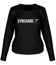 Женская футболка длинный рукав Gymshark logo text фото