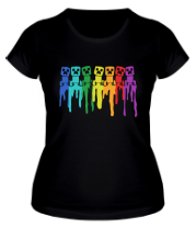 Женская футболка Радуга из криперов фото