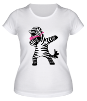 Женская футболка Дэб зебра фото