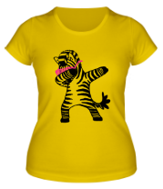 Женская футболка Дэб зебра