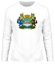 Мужская футболка длинный рукав Герб города Курган