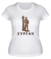 Женская футболка Курган, Нулевой километр