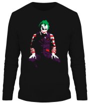 Мужская футболка длинный рукав Джокер арт фото