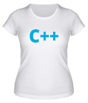 Женская футболка C++ фото