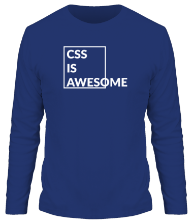 Мужская футболка длинный рукав CSS - это круто
