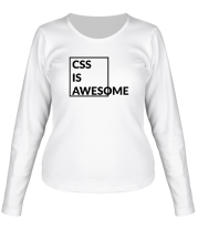 Женская футболка длинный рукав CSS - это круто