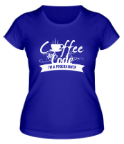 Женская футболка Кофе и код. Я программист. фото