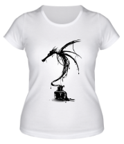 Женская футболка Чернильный дракон фото