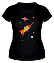 Женская футболка Космический корабль