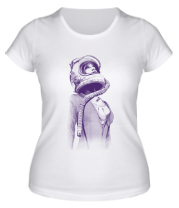 Женская футболка Женщина-космонавт фото