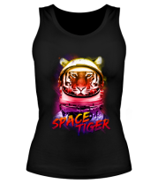 Женская майка борцовка Космический Тигр фото