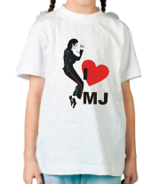 Детская футболка I Love Michael Jackson фото