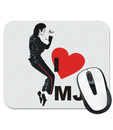 Коврик для мыши I Love Michael Jackson