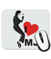 Коврик для мыши I Love Michael Jackson фото