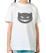 Детская футболка Кошка с хэллоуинским узором фото