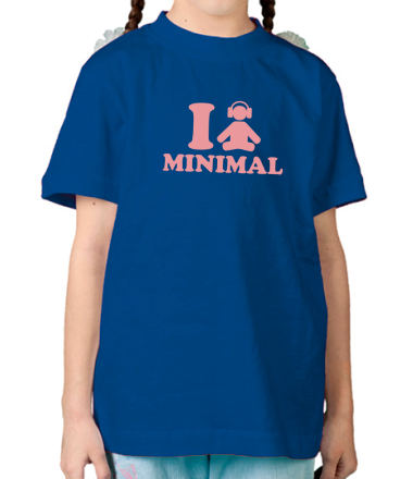 Детская футболка I Love Minimal