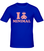 Мужская футболка I Love Minimal фото