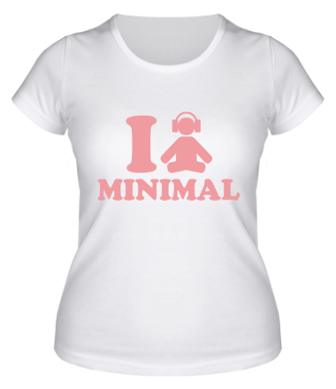 Женская футболка I Love Minimal