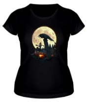 Женская футболка Хэллоуинская тема фото