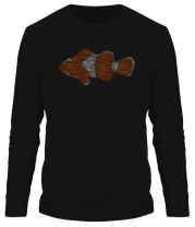 Мужская футболка длинный рукав Рыба-клоун