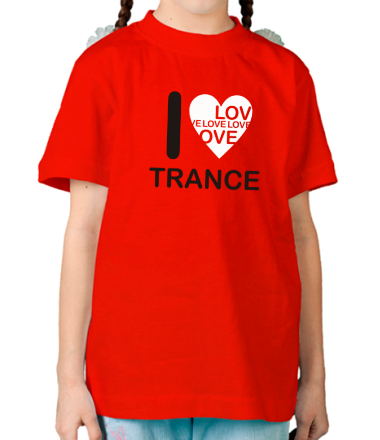 Детская футболка I Love Trance